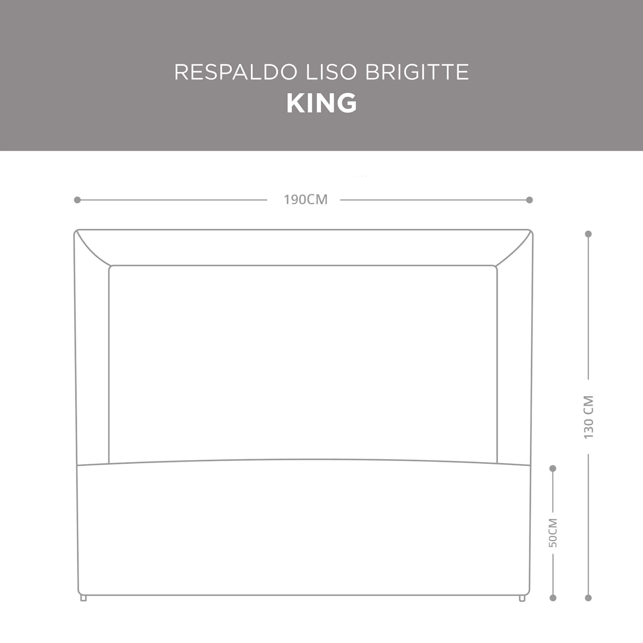 Respaldo Liso Brigitte Beige - Imagen 4